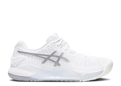 Asics Wmns Gel Resolution 9 Wide 'white Pure Silver'