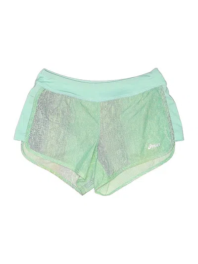 Pre-owned Asics Athletic Shorts In Green
