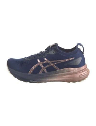 Pre-owned Asics Athletic Sneakers In Blue