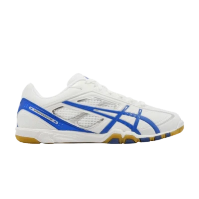 Pre-owned Asics Attack Excounter 327 White Electric Blue 1073a060-101 In White/electric Blue