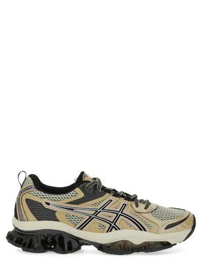 Asics Black And Sand Gel Quantum Kinetic Sneakers In Multicolour