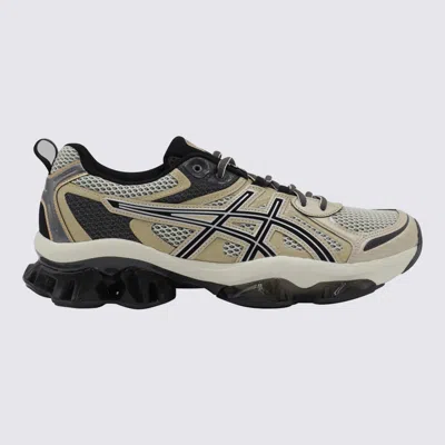 Asics Black And Sand Gel Quantum Kinetic Sneakers In Neutral