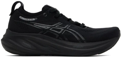 Asics Black Gel-nimbus 26 Trainers In Black/black