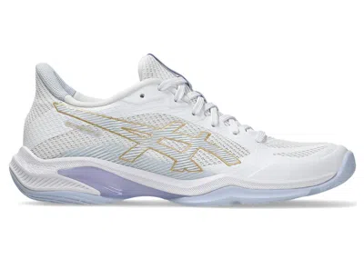 Pre-owned Asics Blade Ff 2 (women's) Sneakers In White/blue Fade In Multi