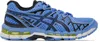 Asics Breathable Design Mesh Upper Sneakers In Blue Neptune/black