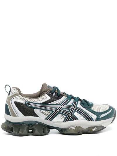 Asics Breathable Mesh Sneakers With Cushioned Sole In Gray