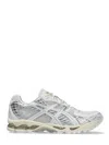 Asics Mens Gel-nimbus 10.1 Low-top Woven Trainers White Pure Silver Eur 40 / 6 Uk In Gray