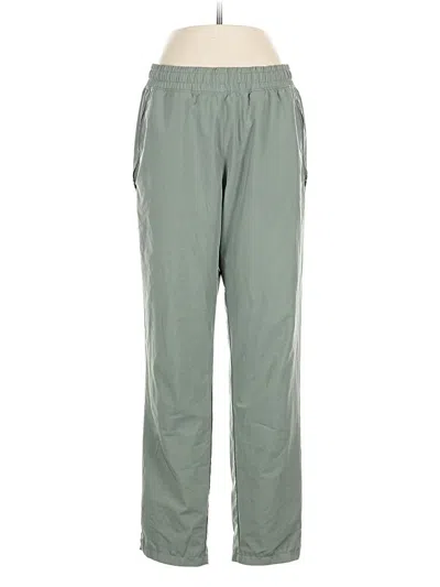 Pre-owned Asics Casual Pants In Green