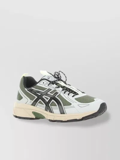 Asics Chunky Sole Mesh Panels Sneakers In Green
