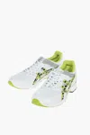 Asics Colour-block Panelled Trainers In White