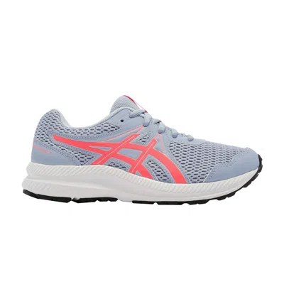 Pre-owned Asics Contend 7 Gs 'mist Blazing Coral' | Grey | Kid's Size 6.5 In Gray