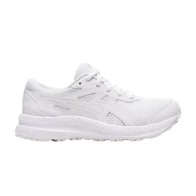 Pre-owned Asics Contend 8 Gs 'triple White' | Kid's Size 5