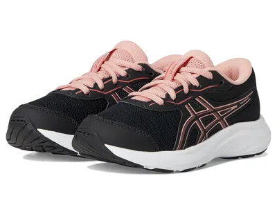 Asics Contend 9 Grade School (little Kid/big Kid) Kids Shoes Black/dark Pink Clay : 1 Little Kid M, Textil