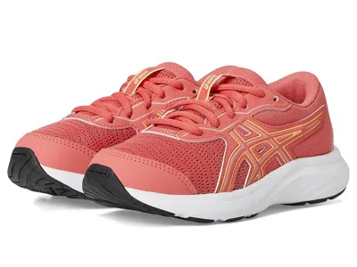 Asics Contend 9 Grade School (little Kid/big Kid) Kids Shoes Dark Pink Clay/pink Clay : 4 Big Kid M, Texti