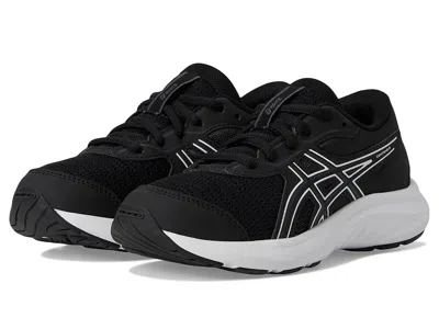 Asics Contend 9 Gs (little Kid/big Kid) Kids Shoes Black/white : 1 Little Kid M In Multi
