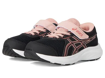 Asics Contend 9 Pre-school (little Kid/toddler) Kids Shoes Black/dark Pink Clay : 12 Little Kid M, Textile