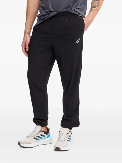 Asics Core Elasticated Logo Track Pants In Black
