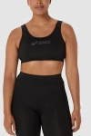 Asics Core Logo Sports Bra In Performance Black, Women's At Urban Outfitters