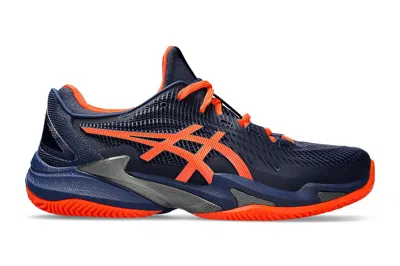 Pre-owned Asics Court Ff 3 Clay Blue Expanse Koi In Blue Expanse/koi