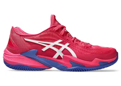 Pre-owned Asics Court Ff 3 Clay (women's) Sneakers In Bright Rose/white