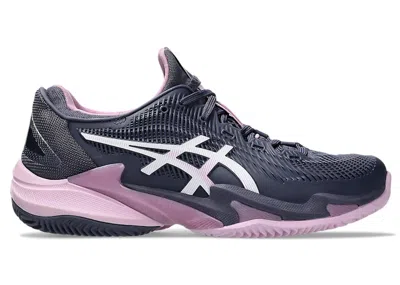 Pre-owned Asics Court Ff 3 Clay (women's) Sneakers In Indigo Fog/white