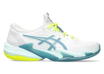 Pre-owned Asics Court Ff 3 Clay (women's) Sneakers In White/soothing Sea