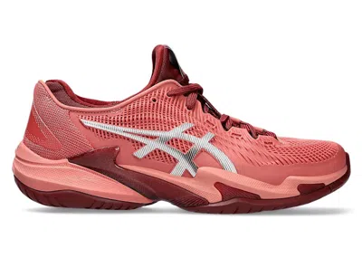 Pre-owned Asics Court Ff 3 (women's) Sneakers In Light Garnet/white