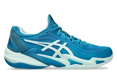 Pre-owned Asics Court Ff 3 (women's) Sneakers In Teal Blue/white In Multi