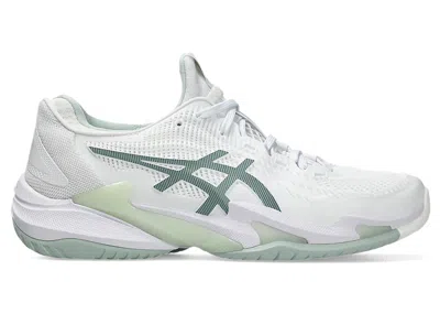 Pre-owned Asics Court Ff 3 (women's) Sneakers In White/lichen Rock In Multi