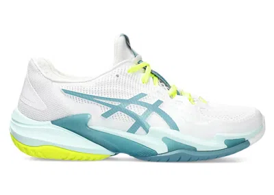 Pre-owned Asics Court Ff 3 (women's) Sneakers In White/soothing Sea In Multi