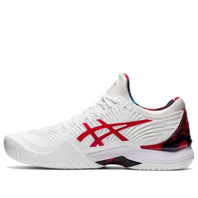 Asics Court Ff Novak Le 'white Classic Red' In Multi