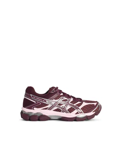 Asics 'cumulus' Burgundy Tech Fabric Sneakers In Multi