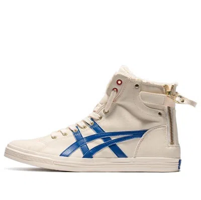 Asics Double Clutch White/blue Casual Board Shoe In Multi