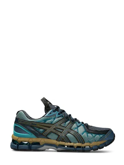 Asics Dynamic Gradient Sneakers With Cushioned Sole In Green