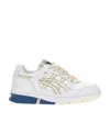 Asics White And Beige Ex89 Sneakers In White