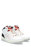 Asics Ex89 Mid Top Basketball Shoe In White/ Spice Latte