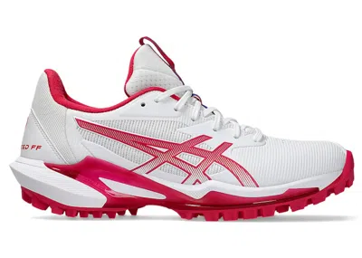 Pre-owned Asics Field Speed Ff 2 (women's) Sneakers In White/bright Rose