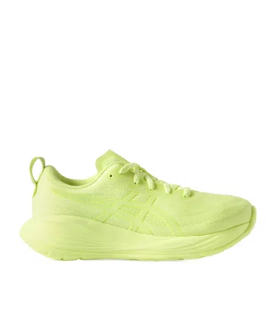 Asics Fluorescent Green Thick-sole Running Shoes In Multi