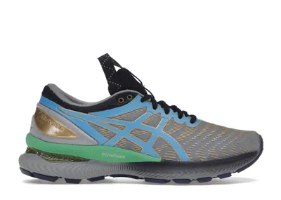 Pre-owned Asics Fn1s Gelnimbus 22 Developed By Kiko (women's) Sneakers In Grey/yellow/light Blue