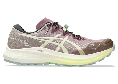 Pre-owned Asics Fuji Lite 5 (women's) Sneakers In Purple Oxide/huddle Yellow