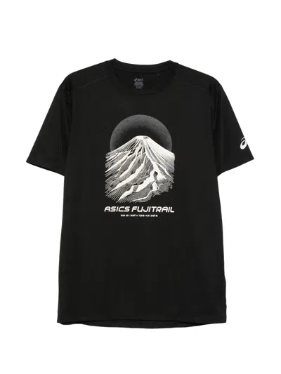 Asics Fujitrail Graphic T-shirt In Black