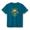 Asics Fujitrail Logo Ss Top 'ink Teal' In Blue