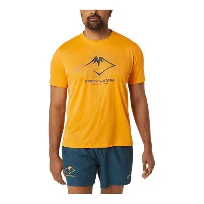 Asics Fujitrail Logo T-shirt 'yellow'
