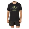 Asics Fujitrail Running T-shirt 'black Green'