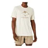 Asics Fujitrail Running T-shirt 'oatmeal' In White