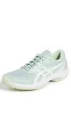 Asics Game Ff Tennis Sneakers Lichen Rock/white In Green