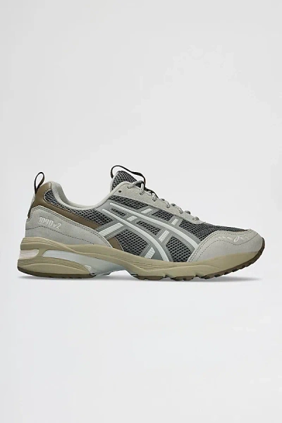 Asics Gel-1090v2 Sportstyle Sneakers In Dark Pewter/white Sage At Urban Outfitters In Dark Pewter/white Sage
