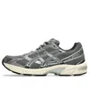 Asics Mens Clay Grey Pure Silver Gel 1130 Leather And Mesh Low-top Trainers In Gray