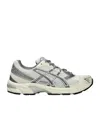 Asics Womens Cream Clay Grey Gel 1130 Leather And Mesh Low-top Trainers In Gray