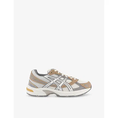 Asics Womens Pale Oak Clay Grey Gel 1130 Suede And Mesh Low-top Trainers